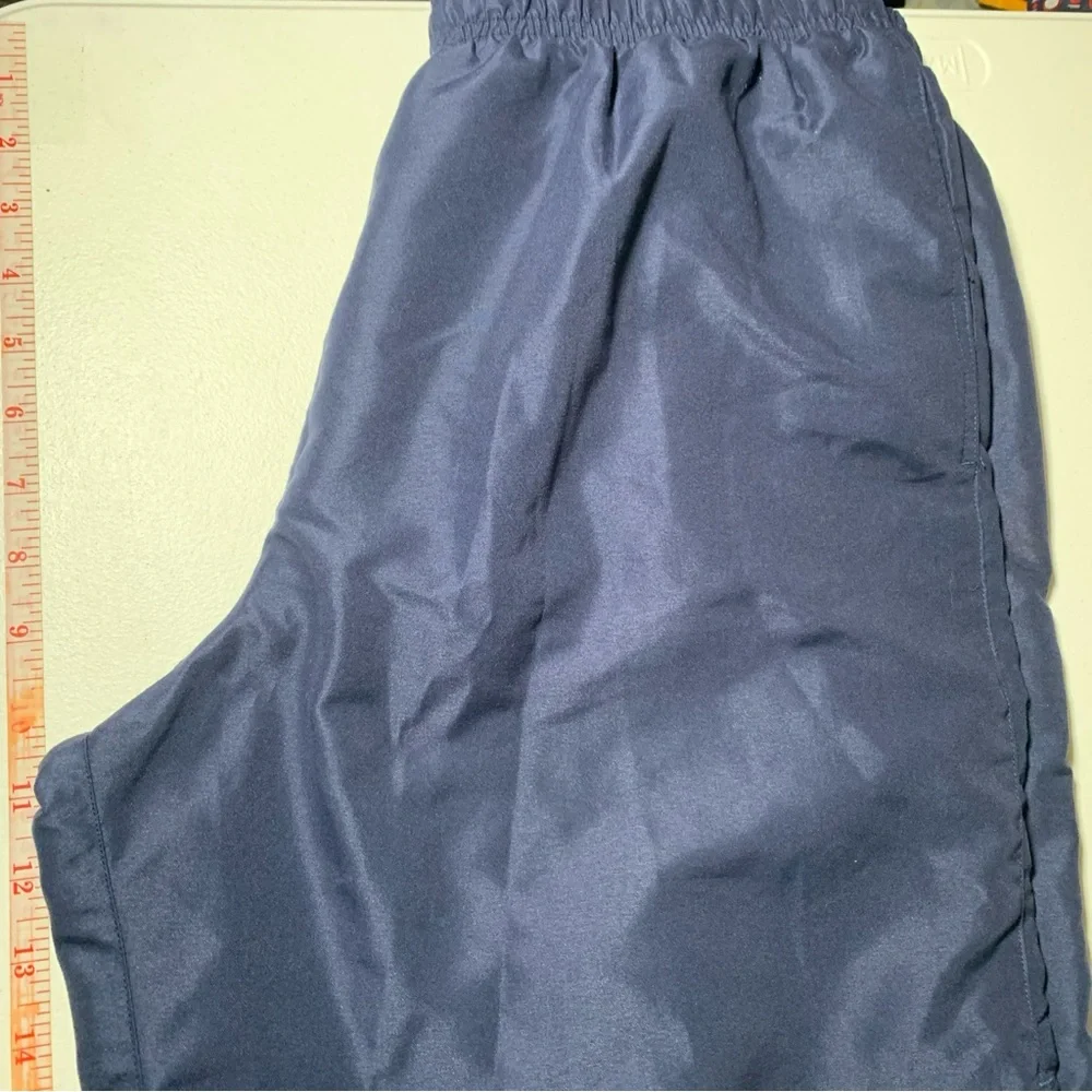NIKE MENS LARGE SHORTS BLUE BASKETBALL MESH‎ LINED BRIEFS ATHLETIC TRAINING